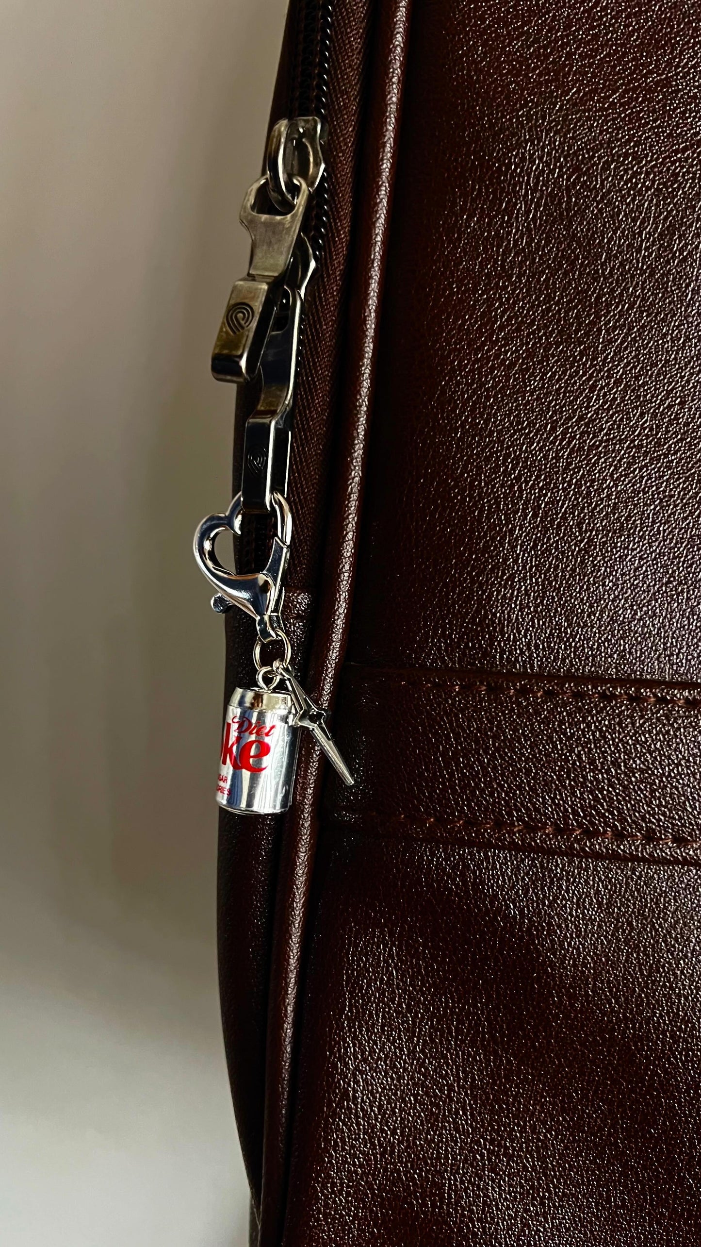 Metallic Diet Coke Star Bling Bag Charm