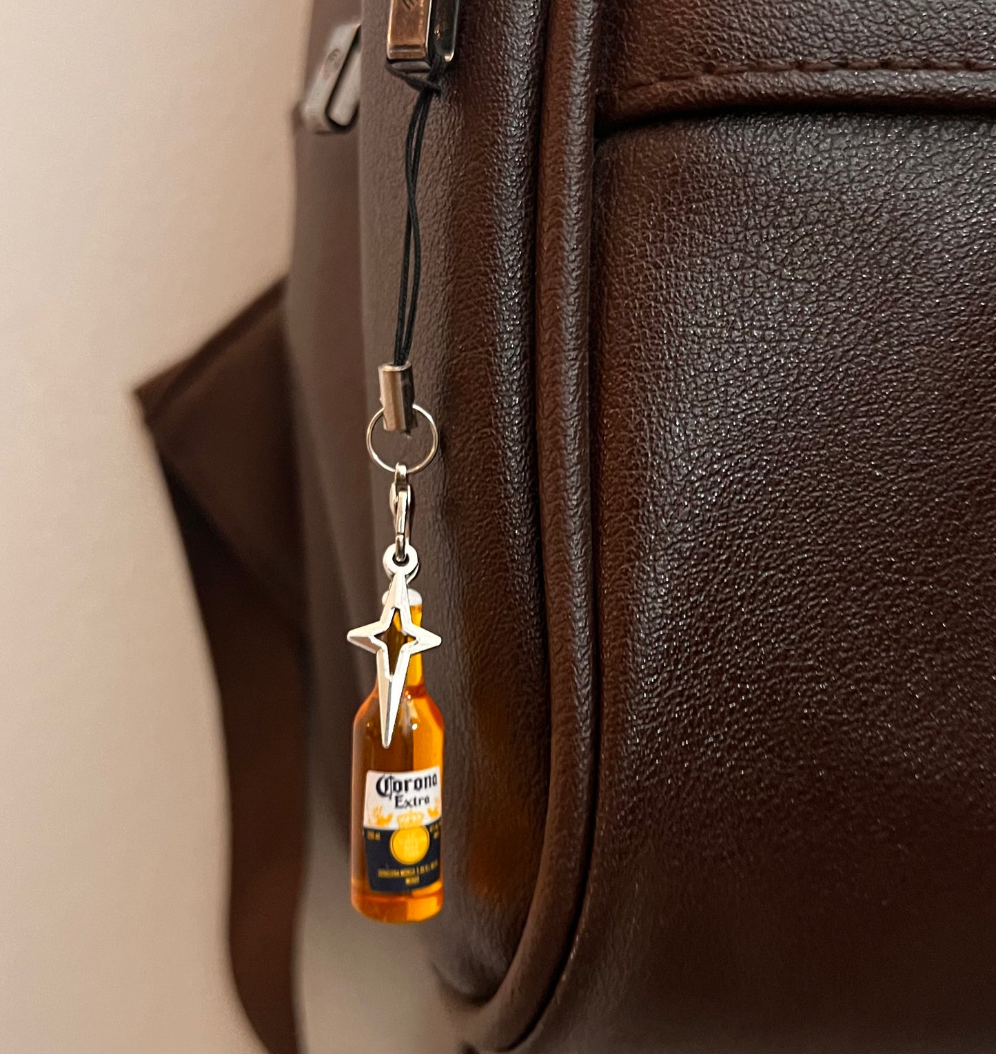 Corona Bottle Star Bling Phone/Bag Charm