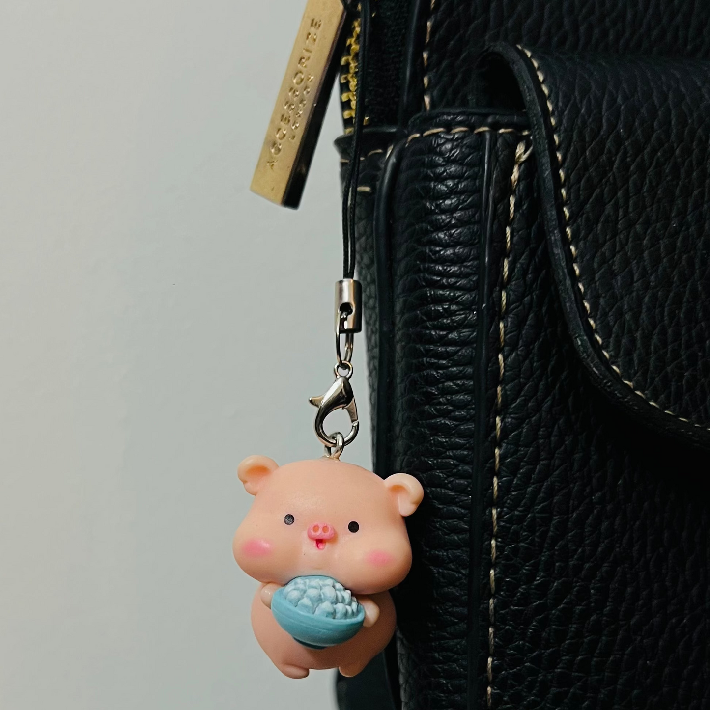 Piggy & Cereal Bowl Phone/Bag Charm