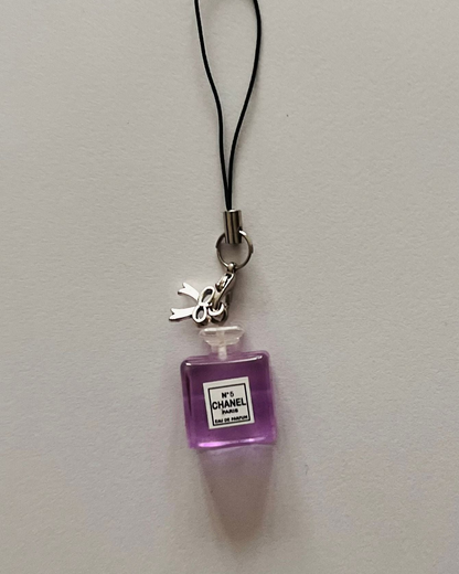 Purple Chanel Bow Phone/Bag Charm