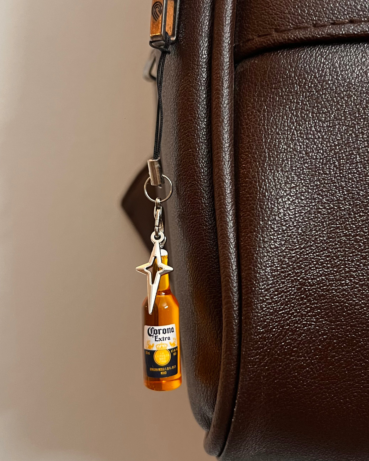Corona Bottle Star Bling Phone/Bag Charm