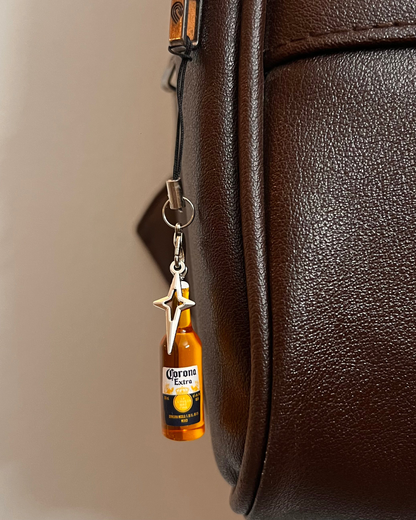 Corona Bottle Star Bling Phone/Bag Charm