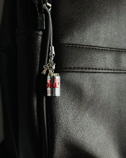 Metallic Diet Coke Bow Phone/Bag Charm