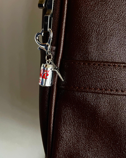 Metallic Diet Coke Star Bling Bag Charm