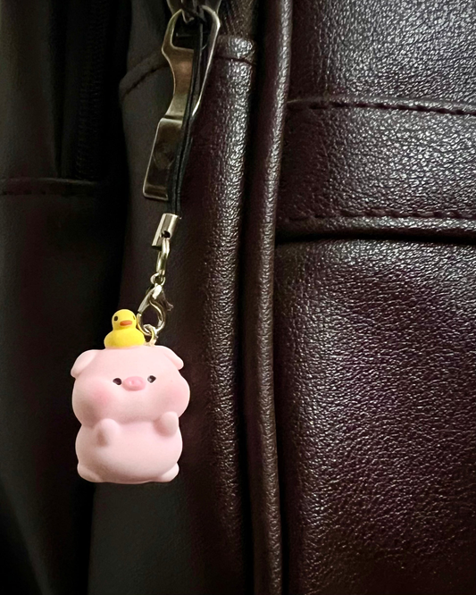 Pink Piggy & Duck Phone/Bag Charm