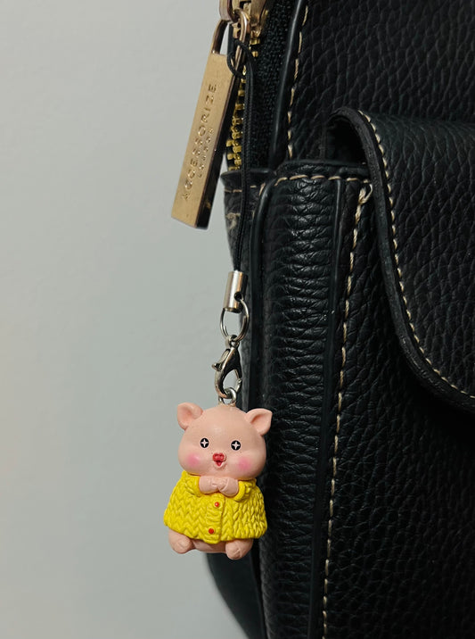 Excited Piggy Phone/Bag Charm