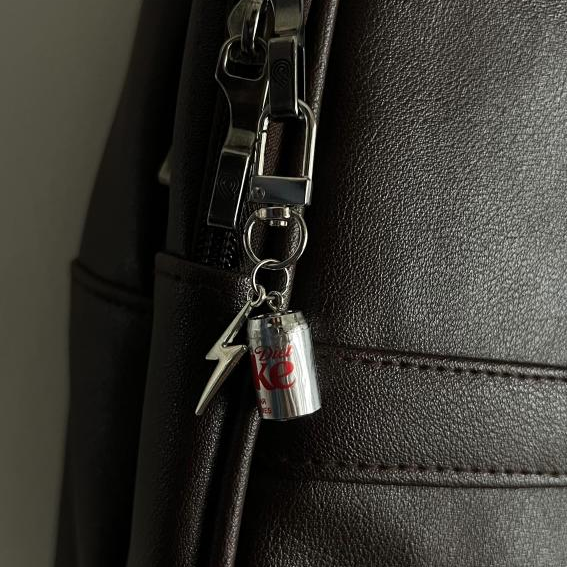 Metallic Diet Coke Thunderbolt Bag Charm (additional view)