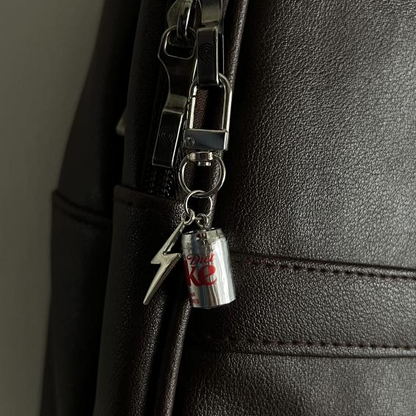 Metallic Diet Coke Thunderbolt Bag Charm (additional view)