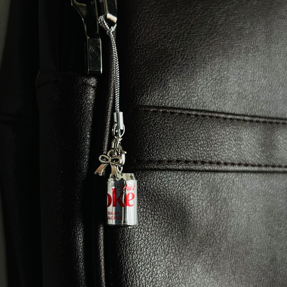 Metallic Diet Coke Bow Phone/Bag Charm (additional view)