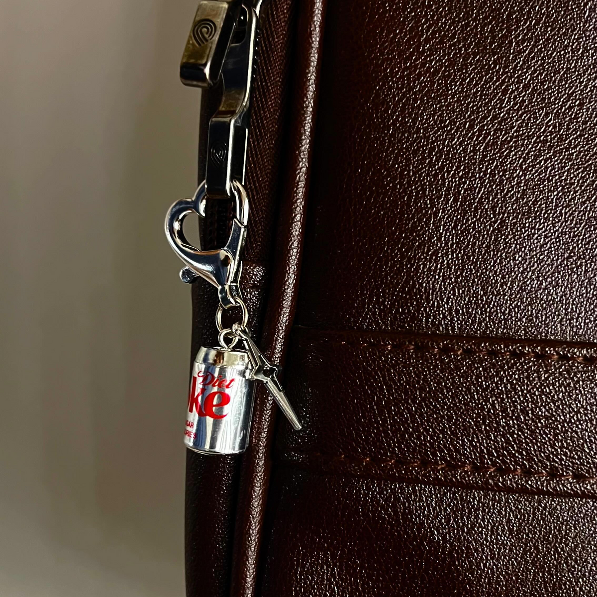 Metallic Diet Coke Star Bling Bag Charm (additional view)