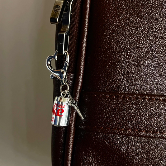 Metallic Diet Coke Star Bling Bag Charm (additional view)