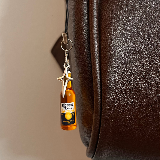 Corona Bottle Star Bling Phone/Bag Charm (additional view)