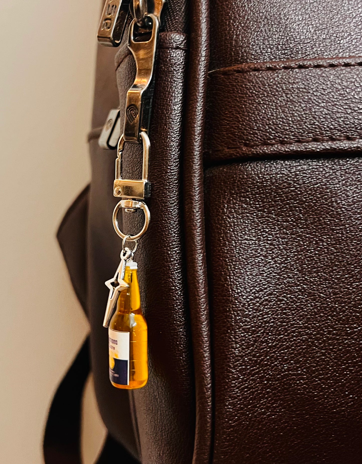 Corona Bottle Star Bling D-Hook Bag Charm