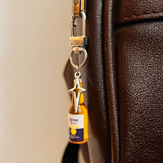 Corona Bottle Star Bling D-Hook Bag Charm (additional view)