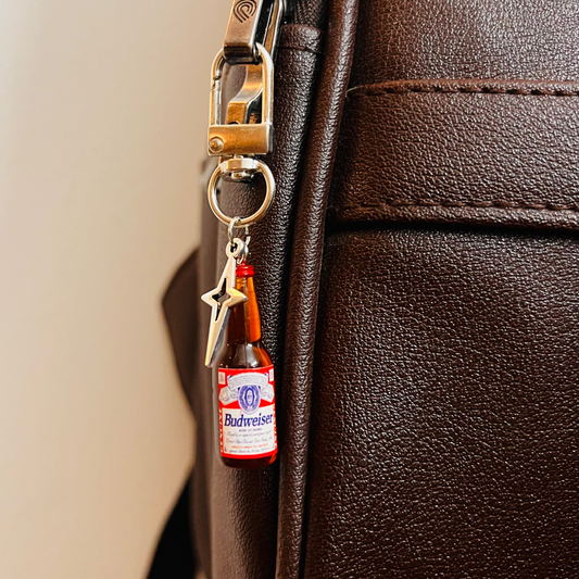 Budweiser Bottle Star Bling D-Hook Bag Charm (additional view)