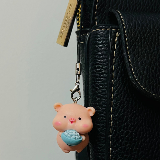 Piggy & Cereal Bowl Phone/Bag Charm
