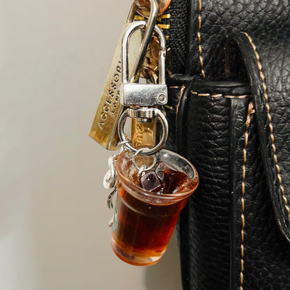 Starbucks Iced Americano Ribbon Bow D-Hook Bag Charm — view 2
