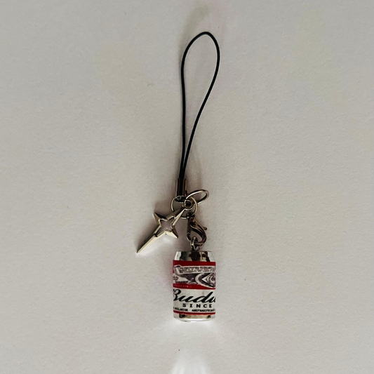 Budweiser Can Star Bling Phone/Bag Charm (additional view)