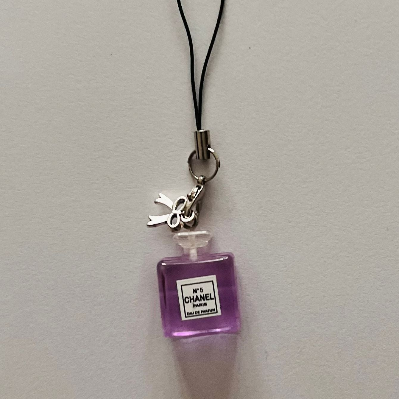 Purple Chanel Bow Phone/Bag Charm (additional view)