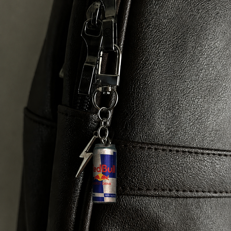 Red Bull Energy Drink Lightning Bolt Phone/Bag Charm (additional view)